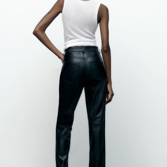 FAUX LEATHER SLIM Fit WITH SLITS - Picture 4 of 7